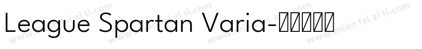 League Spartan Varia字体转换